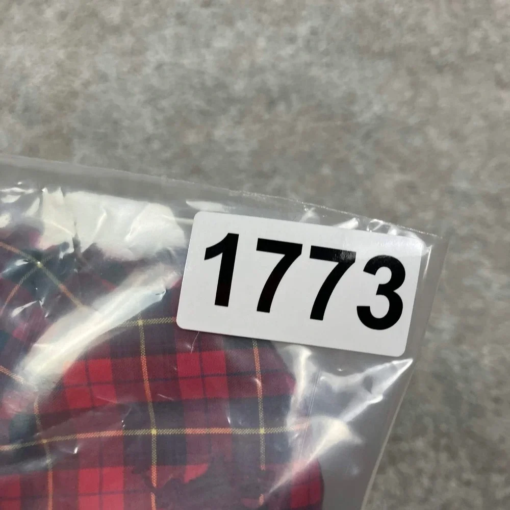 Ralph Lauren Kids Plaid Button-Down Shirt Red Blue Long Sleeve L (14-16)